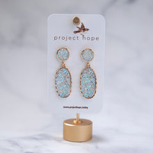 Load image into Gallery viewer, White Iridescent Earrings