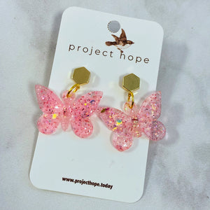 Butterfly Resin Earrings