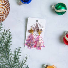 Load image into Gallery viewer, Christmas Tree Barbie Earrings