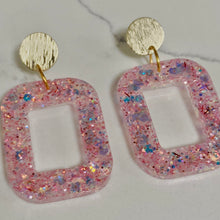 Load image into Gallery viewer, Light Pink Resin Earrings