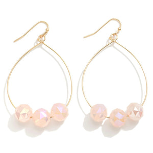 Light Pink Drop Earrings
