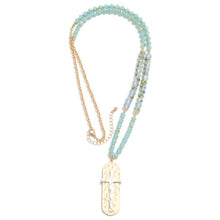 Load image into Gallery viewer, Turquoise Cross Necklace